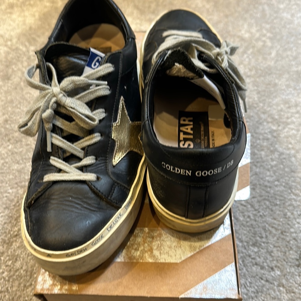 Golden Goose black-gold Hi Star